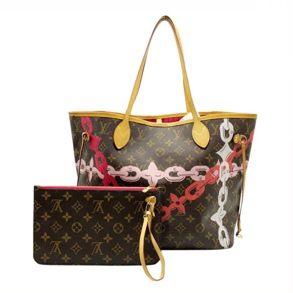 Louis Vuitton Neverfull Bay MM Rose Ballerine
